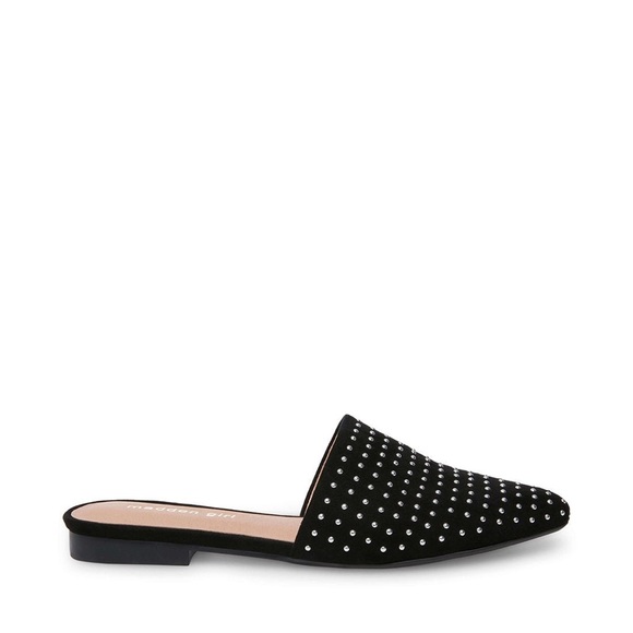 STEVE MADDEN| Tania Black Fabric Studded Mule - Picture 5 of 7